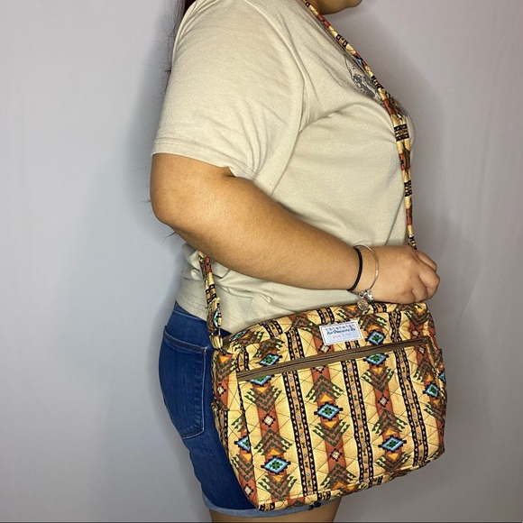 Multicolor Western Print Shoulder Purse-100% Durable Cotton - Picture 8 of 8